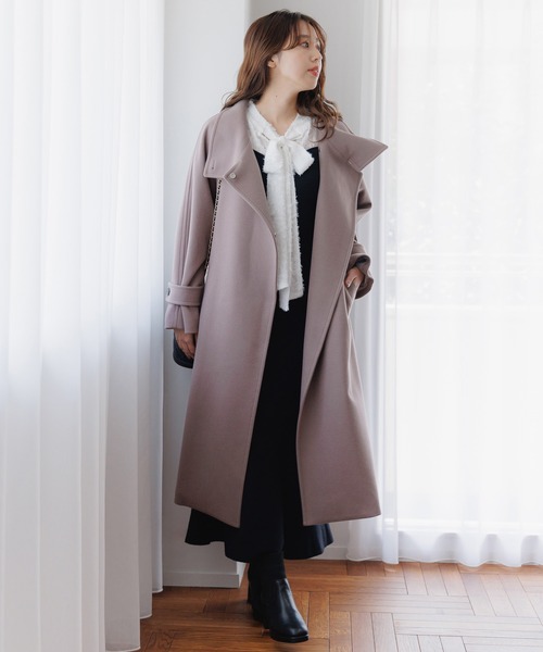 「mysty woman」 ドッキングワンピース FREE ブラウン レディース_画像7