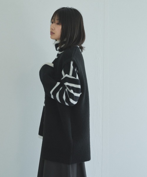 「Audrey and John Wad」 ニットベスト FREE グレー系その他 レディース_画像7
