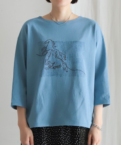 「NOMBRE IMPAIR」 半袖Tシャツ FREE ホワイト レディース_画像7