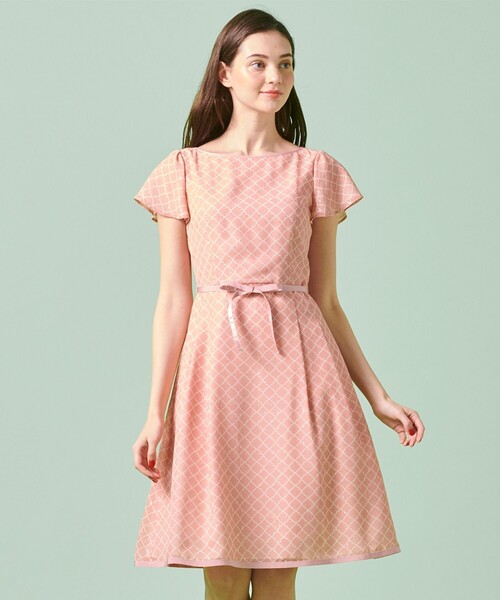 【TOCCA】美品 toccaトッカ0ピンクGROS ISLET TOCCA（トッカ） 半袖ワンピース 00 ピンク レディース : ZOZOTOWN