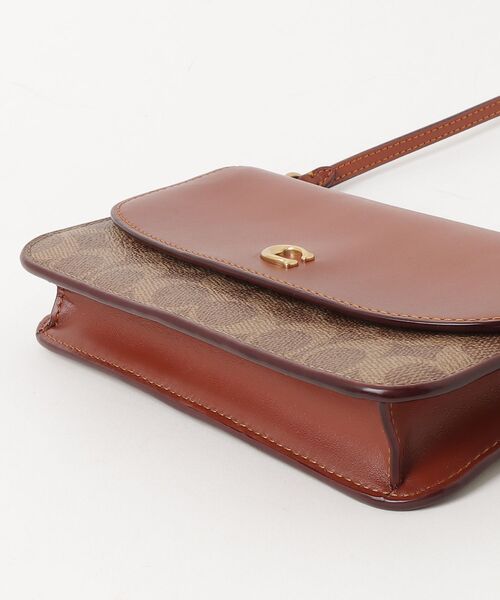「COACH」 ショルダーバッグ フリ- ブラウン系その他 レディースの画像