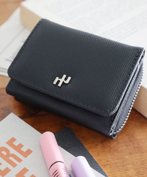 niko and…（ニコアンド） 財布 ニコロゴ三つ折り財布 レディース