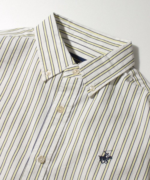 「BEVERLY HILLS POLO CLUB」 長袖シャツ M ホワイト メンズ_画像4