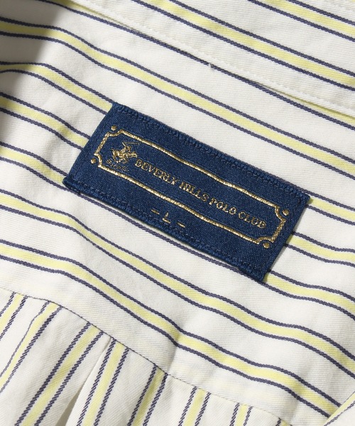 「BEVERLY HILLS POLO CLUB」 長袖シャツ M ホワイト メンズ_画像7