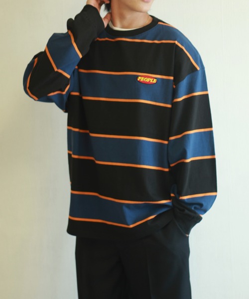 「WESTSEA」 「suggestion」長袖Tシャツ L ネイビー メンズ_画像2