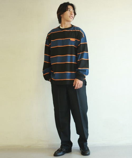 「WESTSEA」 「suggestion」長袖Tシャツ L ネイビー メンズ_画像5