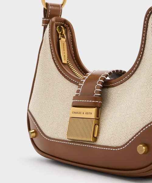 「CHARLES & KEITH」 ハンドバッグ S ブラック レディース