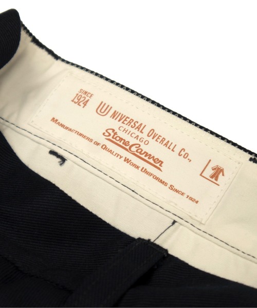 「UNIVERSAL OVERALL」 チノパンツ 34 ネイビー メンズ_画像2