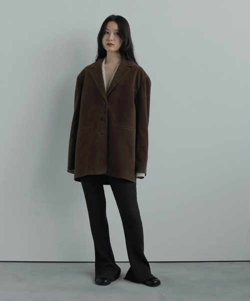「anuke」 イージーパンツ 36inch ブラック レディース_画像3