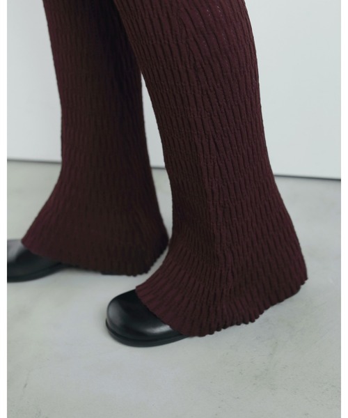 「anuke」 イージーパンツ 36inch ブラック レディース_画像6