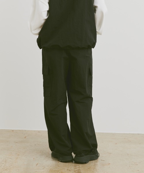 「flaner」 カーゴパンツ MEDIUM チャコールグレー レディース_画像3