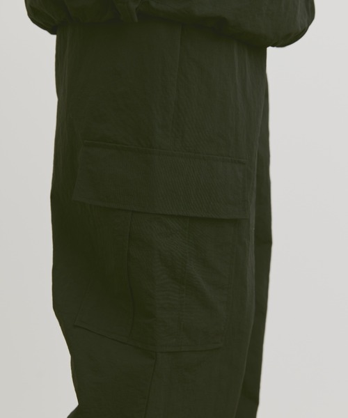 「flaner」 カーゴパンツ MEDIUM チャコールグレー レディース_画像4