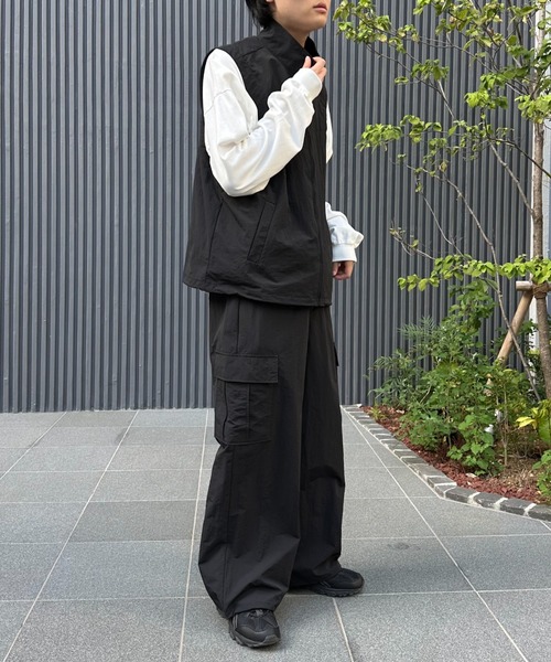 「flaner」 カーゴパンツ MEDIUM チャコールグレー レディース_画像9