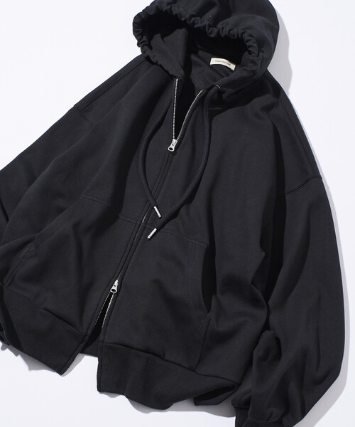 「FREAK'S STORE」 ジップアップパーカー LARGE チャコールグレー メンズ_画像6