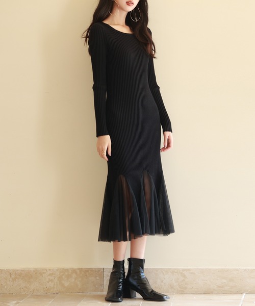 「SAISON DE PAPILLON」 ニットワンピース M ブラウン レディース_画像7