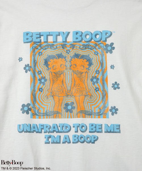 「4GEEKs by SPIRALGIRL」 長袖カットソー「BETTY BOOPコラボ」 FREE ホワイト レディース_画像7