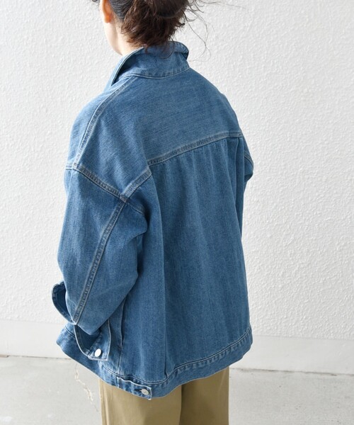 SHIPS any 「SHIPS any」 デニムジャケット ONE SIZE ブルー