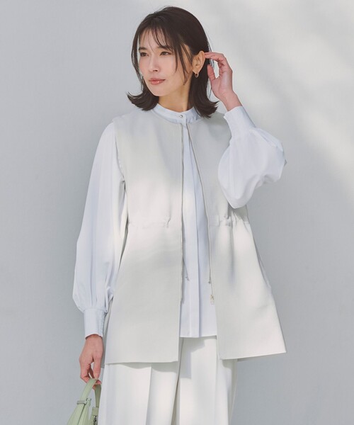 「UNFILO」 長袖ブラウス MEDIUM ホワイト レディース_画像3