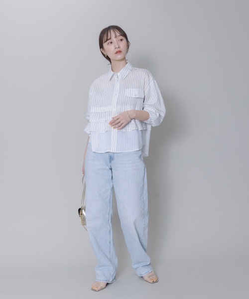 「Eimee Law」 長袖シャツ FREE オフホワイト レディース_画像2