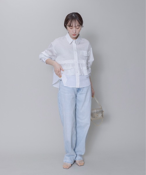 「Eimee Law」 長袖シャツ FREE オフホワイト レディース_画像3
