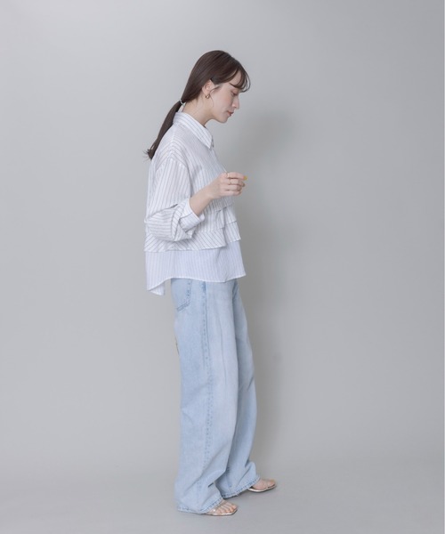 「Eimee Law」 長袖シャツ FREE オフホワイト レディース_画像4