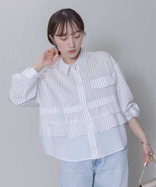 「Eimee Law」 長袖シャツ FREE オフホワイト レディース_画像6