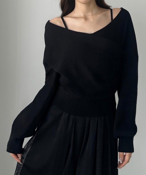 「Louere」 コンビワンピース SMALL アイボリー レディース_画像5
