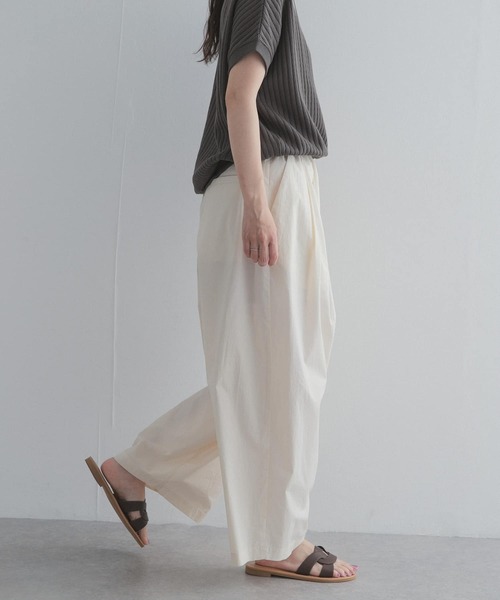 ARCHI リネン ギャザーパンツ ARCHI LINEN GATHER PANTS - BOOMERANG