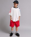 tシャツ 「90-160cm」ラグラン 袖プリ...の詳細画像4