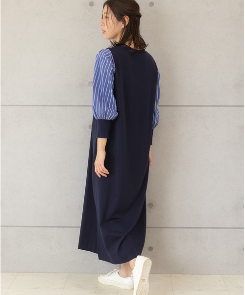 「PREFERIR」 長袖ワンピース MEDIUM チャコールグレー レディース_画像7