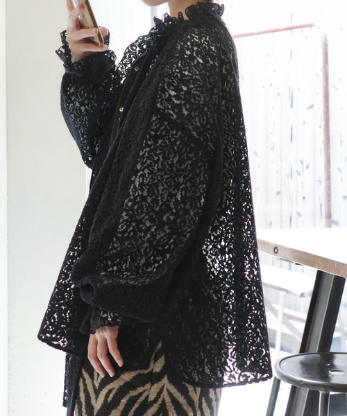 「JOURNAL STANDARD LUXE」 長袖ブラウス FREE ホワイト レディース_画像2