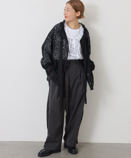 「JOURNAL STANDARD LUXE」 長袖ブラウス FREE ホワイト レディース_画像8