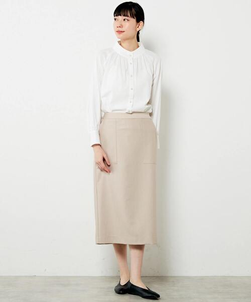 「MELROSE claire」 タイトスカート 3 グレー レディース_画像2