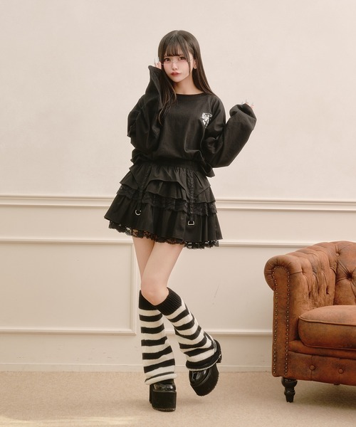Pal elfy tシャツ エンジェルクロスプリントロンT レディース
