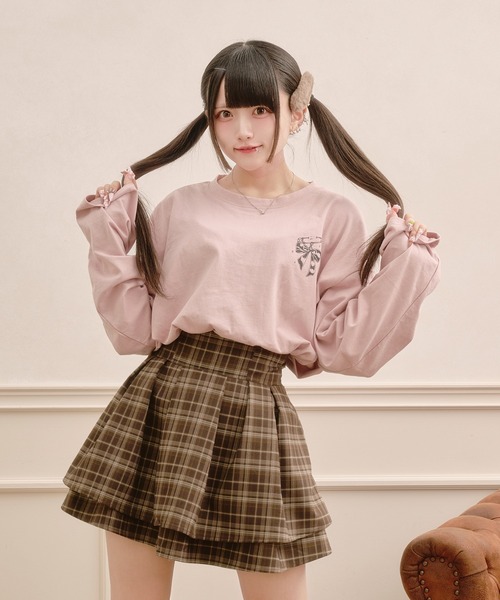 Pal elfy tシャツ エンジェルクロスプリントロンT レディース