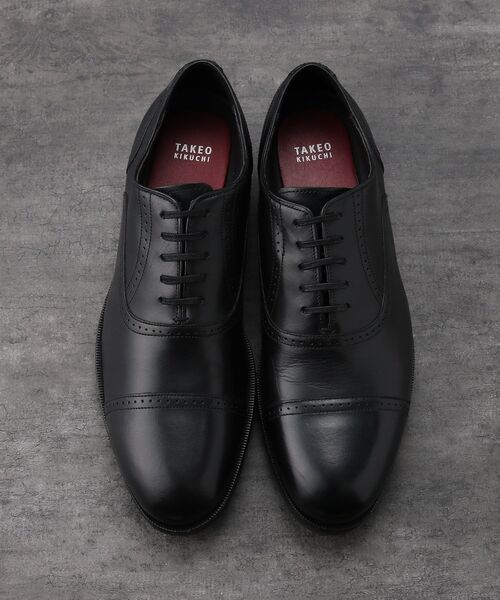 新品 TAKEO KIKUCHI タケオキクチ セミブローグ メンズシューズ TAKEO KIKUCHI（タケオキクチ） ビジネスシューズ ボロネーゼ