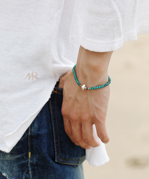 SunKu（サンク） ブレスレット Turquoise Beads Bracelet(S Beads