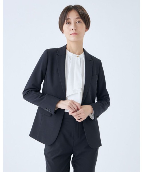 洗えるジャケット スーツ　セットアップ SUIT SELECT セットアップ 「洗えるスーツセット」1釦ジャケット