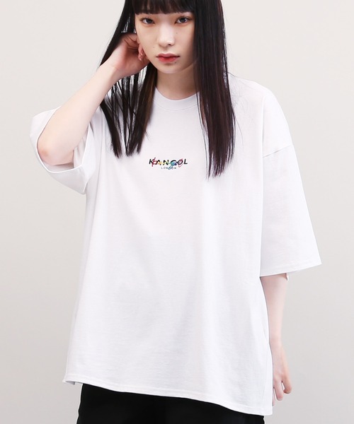 tシャツ Tシャツ KANGOL / カンゴール 別注 コラボ オーバーサイズ ヘビーウェイト 刺繍 ロゴ ビッグシルエット プリント Tシャツ|ZOZOTOWN |01