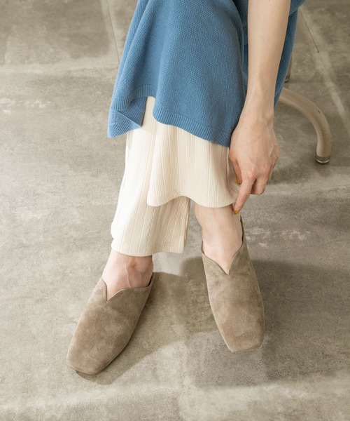 サンダル MOHI レザースリッパサンダル