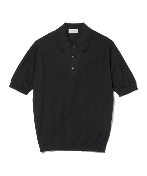 ポロシャツ JOHN SMEDLEY / ISIS 30ゲージ コットン ニットポロシャツ メンズの画像