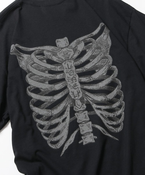 ロンリー LONELY 論理 メンズ 病む街 飛鳥 長袖 Tシャツ ブラック LONELY/論理（ロンリー）の「ROOPTOKYO別注 LONELY(論理