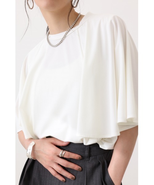 tシャツ ケープライクプルオーバー レディース
