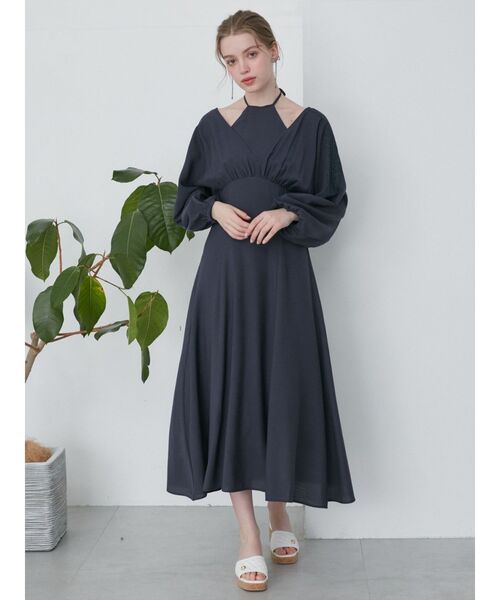 CALNAMURワンピース CALNAMUR ワンピース LAYERED DOLMAN OP : ZOZOTOWN Yahoo!店