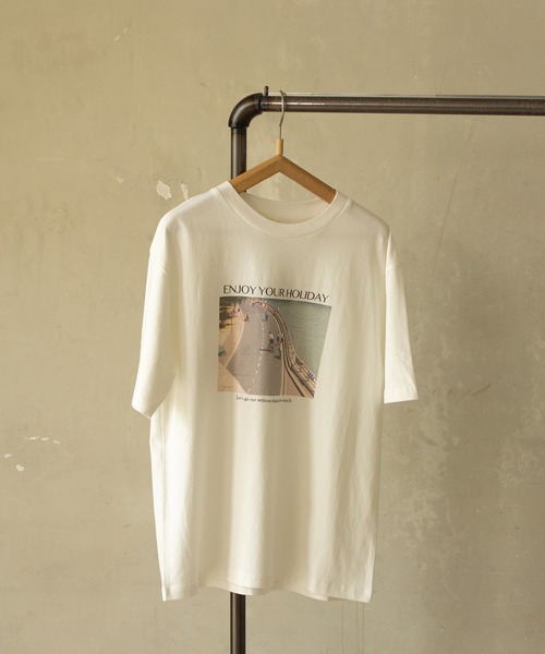 tシャツ M2254 Travellers photo print T レディース