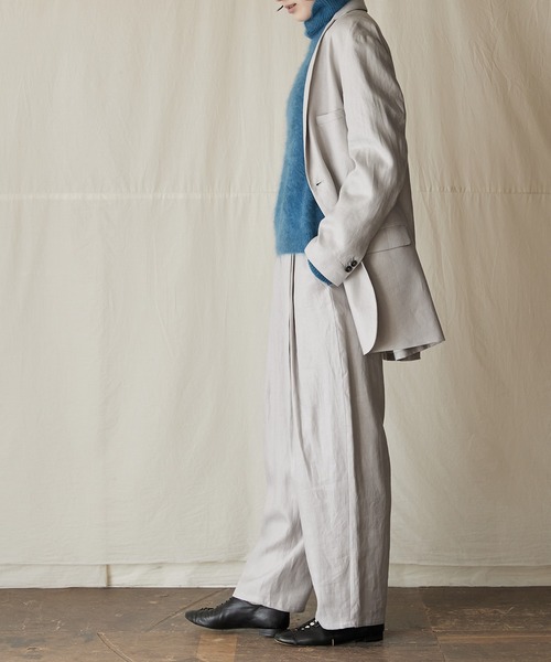 ジャケット テーラードジャケット long jacket I レディース メンズの画像