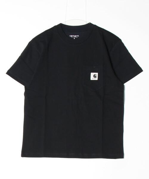Tシャツ・カットソー CARHARTT WIP Organic cotton T-shirt Carhartt-WIP Shopper T-Shirt (Regular) - Black | URBAN EXCESS.