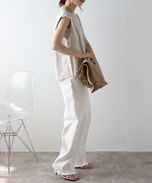 ANN DEMEULEMESTEER シルク　タンクトップ　S qftong94_07.jpg