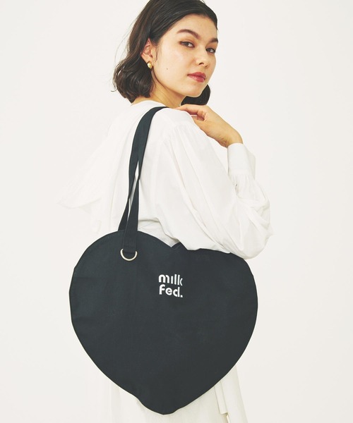 MILKFED.（ミルクフェド） トートバッグ HEART SHAPED TOTE BAG