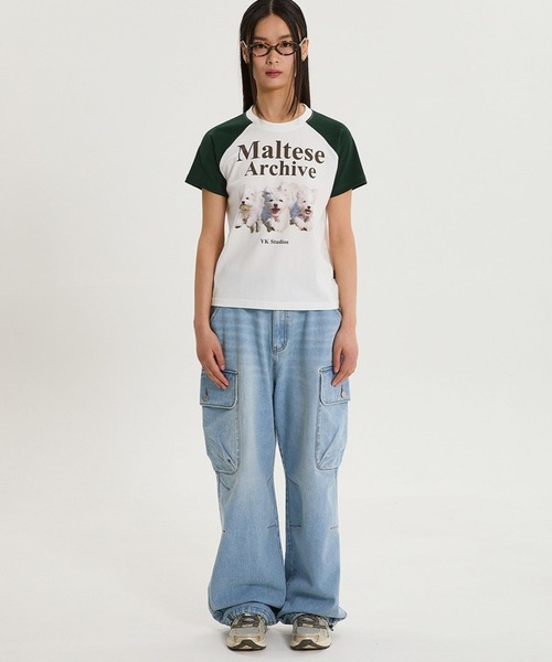 WaiKei tシャツ 「UNISEX」Wai Kei／マルチーズラグランT メンズ